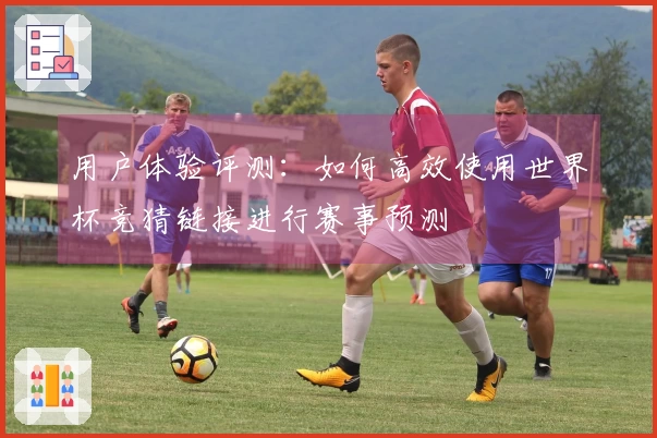 用户体验评测：如何高效使用世界杯竞猜链接进行赛事预测